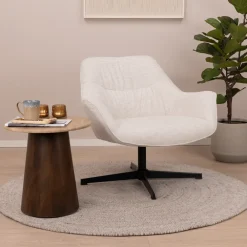 Sohome Fauteuil Stof / Textiel|Draaifauteuil Dahlia