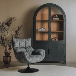 Tower Living Fauteuil Stof / Textiel|Draaifauteuil Force Bouclé