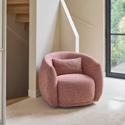 Rivièra Maison Fauteuil Stof / Textiel|Draaifauteuil Leonardo Chenille Jacquard