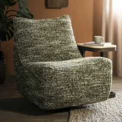 Eleonora Fauteuil Stof / Textiel|Draaifauteuil Loys Chenille
