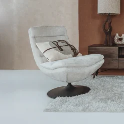 Tower Living Fauteuil Stof / Textiel|Draaifauteuil Marano Chenille