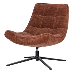 WOOOD Fauteuil Stof / Textiel|Draaifauteuil Maudi Chenille