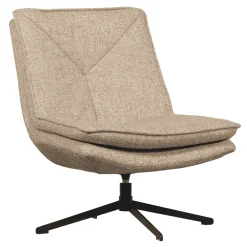 WOOOD Fauteuil Stof / Textiel|Draaifauteuil Milaro Geweven melange stof