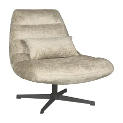 LABEL51 Fauteuil Stof / Textiel|Draaifauteuil Nox Elegance stof, kleur Beige
