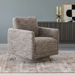 WOOOD Fauteuil Stof / Textiel|Draaifauteuil Oska Melange stof