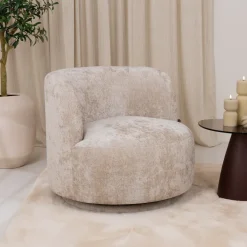 WOOOD Fauteuil Stof / Textiel|Draaifauteuil Popular Modulair, Chenille