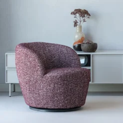 WOOOD Fauteuil Stof / Textiel|Draaifauteuil Serra Melange stof