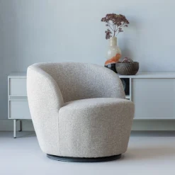 WOOOD Fauteuil Stof / Textiel|Draaifauteuil Serra Melange stof