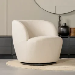 WOOOD Fauteuil Stof / Textiel|Draaifauteuil Serra Woven