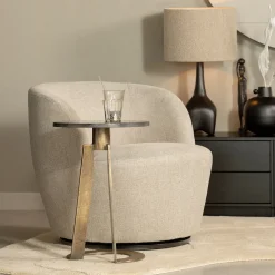 WOOOD Fauteuil Stof / Textiel|Draaifauteuil Serra Woven