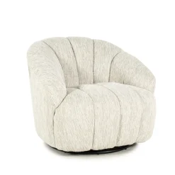 By-Boo Fauteuil Stof / Textiel|Draaifauteuil Sogno Geweven stof