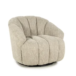 By-Boo Fauteuil Stof / Textiel|Draaifauteuil Sogno Geweven stof