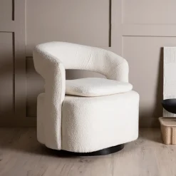 Nohr Fauteuil Stof / Textiel|Fauteuil Bouclé / Teddy|Draaifauteuil Soledad Bouclé