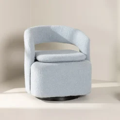 Nohr Fauteuil Stof / Textiel|Fauteuil Bouclé / Teddy|Draaifauteuil Soledad Bouclé