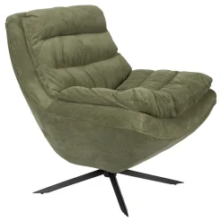 Dutchbone Fauteuil Stof / Textiel|Draaifauteuil Vince Rib