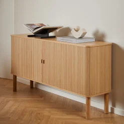 Bendt Dressoirs|Dressoir Alandria Eiken, 160cm Naturel