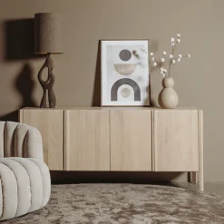 Tower Living Dressoirs|Dressoir Amalfi Eiken, 200cm