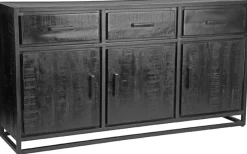 LABEL51 Dressoirs|Dressoir Chili Mangohout, 170cm Zwart