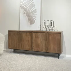 Livingfurn Dressoirs|Dressoir Elan Mangohout, 180cm