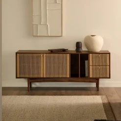 Kave Home Dressoirs|Dressoir Elan Notenhout, 180cm