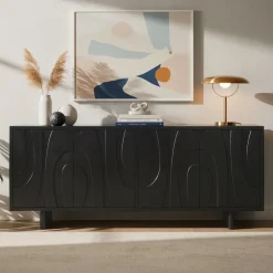 Artistiq Living Dressoirs|Dressoir Elisebeth Mangohout, 180cm Zwart