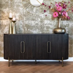 Richmond Interiors Dressoirs|Dressoir Luxor Eikenhout, 180cm, kleur donker Bruin