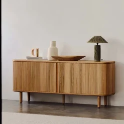 Kave Home Dressoirs|Dressoir Mailen Essenhout, 180cm