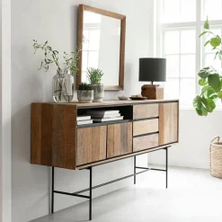 DTP Home Dressoirs|Dressoir Metropole Teakhout, 200cm Naturel