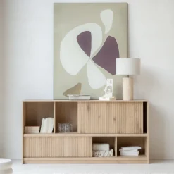 Eleonora Dressoirs|Dressoir Milo Eiken, 180cm Naturel