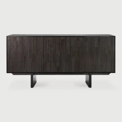 Ethnicraft Dressoirs|Dressoir Mosaic Gevernist Teakhout Off Black