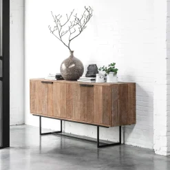 DTP Home Dressoirs|Dressoir Odeon Teakhout, 185cm Bruin