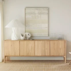 Ethnicraft Dressoirs|Dressoir PI Geolied Eikenhout, kleur Naturel