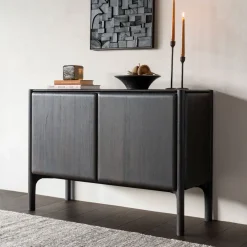 Ethnicraft Dressoirs|Dressoir PI Gevernist Teakhout, kleur Donkerbruin