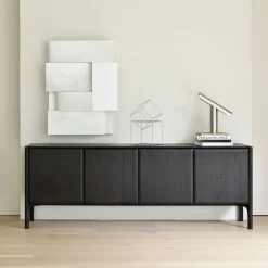 Ethnicraft Dressoirs|Dressoir PI Gevernist Teakhout, kleur Donkerbruin