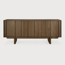 Ethnicraft Dressoirs|Dressoir Pillar Gevernist Teakhout Wild Brown