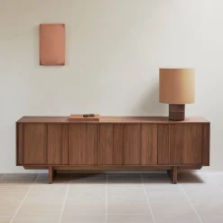 Ethnicraft Dressoirs|Dressoir Pillar Gevernist Teakhout Wild Brown