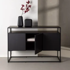 Nohr Dressoirs|Dressoir Revecca 120cm, kleur Zwart