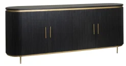 Tower Living Dressoirs|Dressoir Rivello Mangohout, kleur zwart / goud