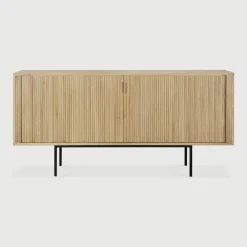 Ethnicraft Dressoirs|Dressoir Roller Max Geolied Eikenhout, kleur Naturel