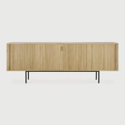 Ethnicraft Dressoirs|Dressoir Roller Max Geolied Eikenhout, kleur Naturel