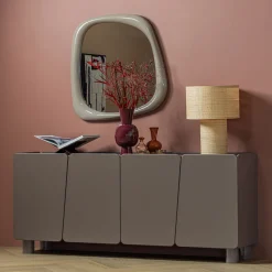 WOOOD Dressoirs|Dressoir Root Grenenhout, 200cm, kleur Truffelbruin