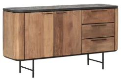 DTP Home Dressoirs|Dressoir Soho Teakhout en betonlook