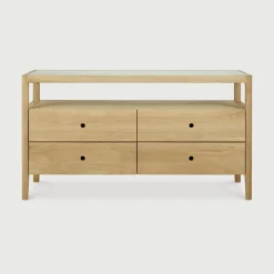 Ethnicraft Dressoirs|Dressoir Spindle Eikenhout, 150cm
