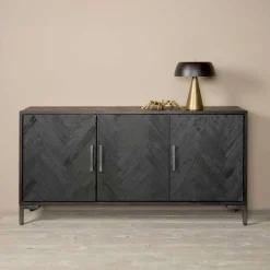 Tower Living Dressoirs|Dressoir Ziano Visgraat, kleur zwart