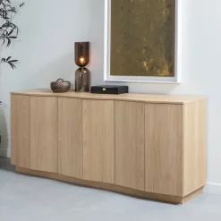 WOOOD Dressoirs|Dressoir Zuma Eikenhout, 200cm Transparant