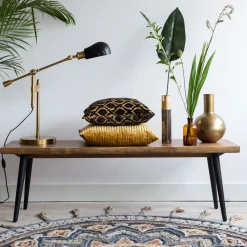 Dutchbone Eetkamerbanken|Eetkamerbank Alagon Hout