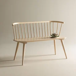 Nohr Eetkamerbanken|Eetkamerbank Araseli Rubberhout, 120cm