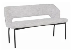 MUST Living Eetkamerbanken|Eetkamerbank Bloom Polaris, 150cm Lichtgrijs