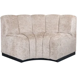 Richmond Interiors Eetkamerbanken|Eetkamerbank Hillpark Hoek, Chenille, kleur Beige