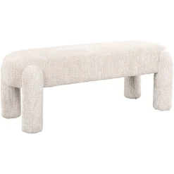 Richmond Interiors Halbanken|Eetkamerbanken|Eetkamerbank Holly Chenille, kleur Crème Cru00e8me